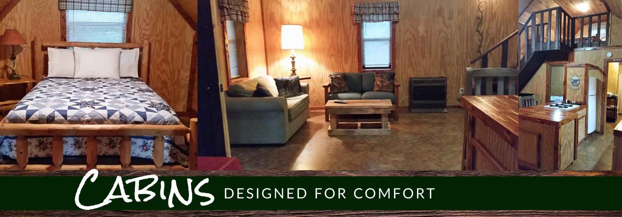 Cabins designed for comfort 